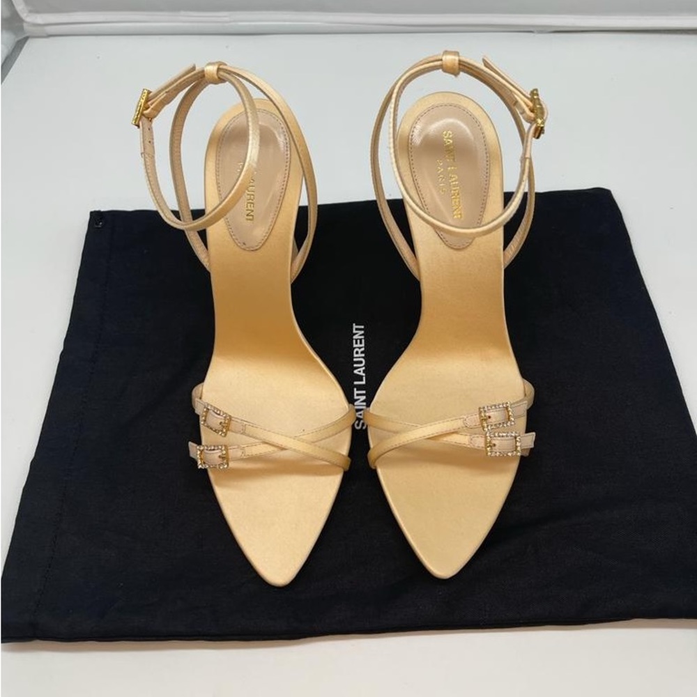 Yves Saint Laurent LILA SANDALS IN CREPE SATIN size:8